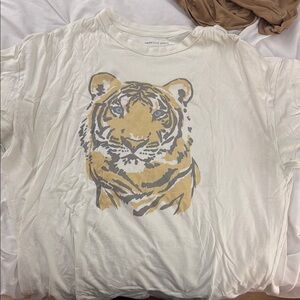 American Eagle Outfitters Cream T-Shirt